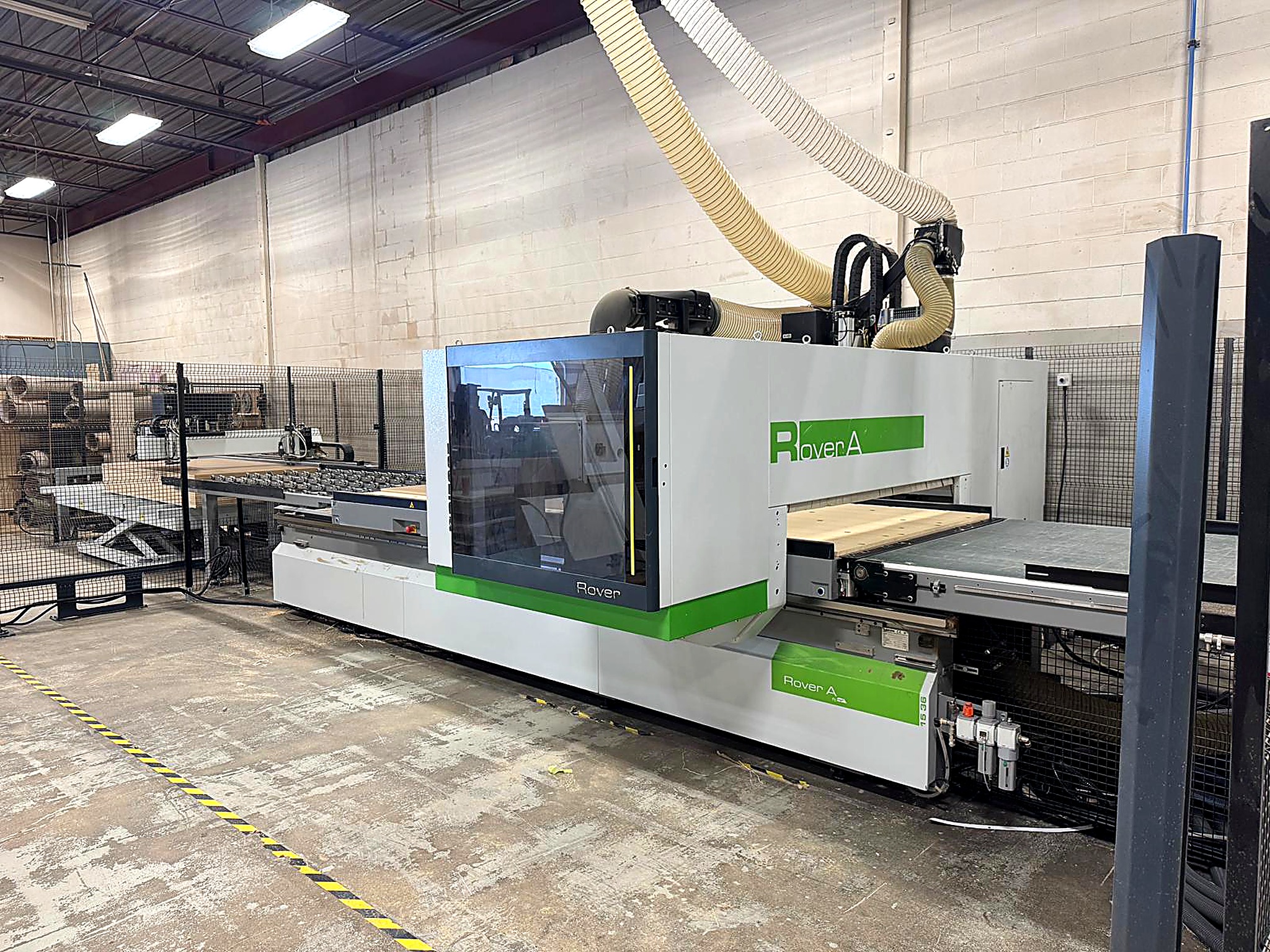 CNC machining centre at the Sandha Woodworks plant