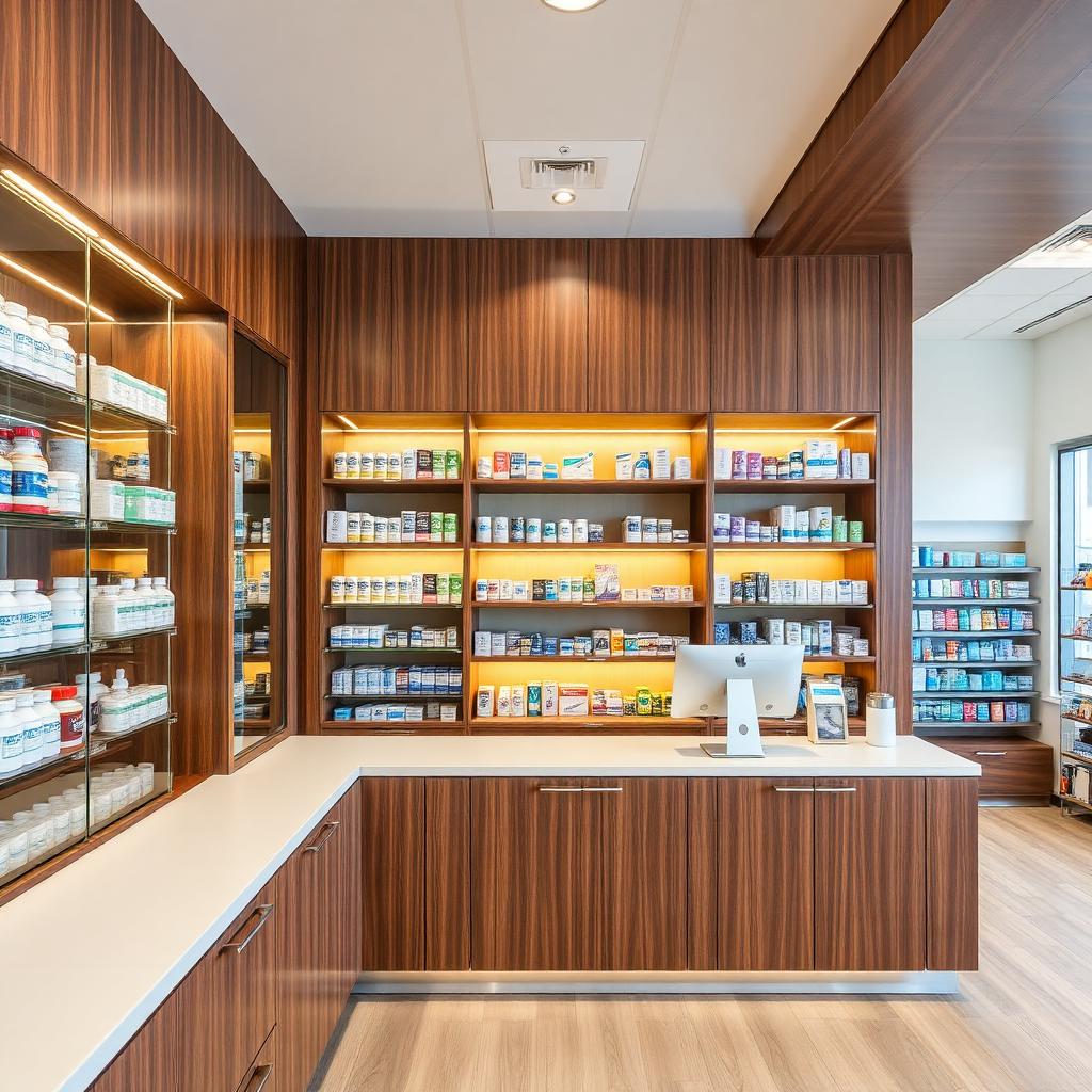 Pharmacy & Clinic Millwork — reference 1