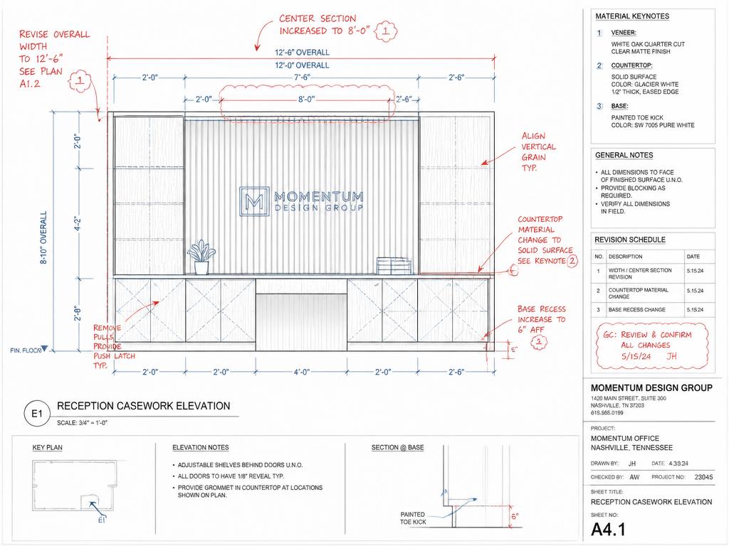 Millwork Shop Drawings & Engineering — reference 1